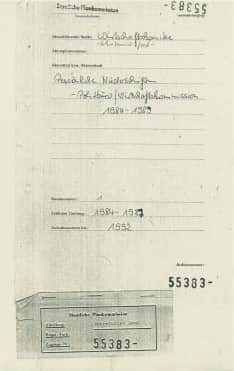Bild eines Formulars